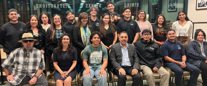 Regent Hernandez with UC Riverside Students